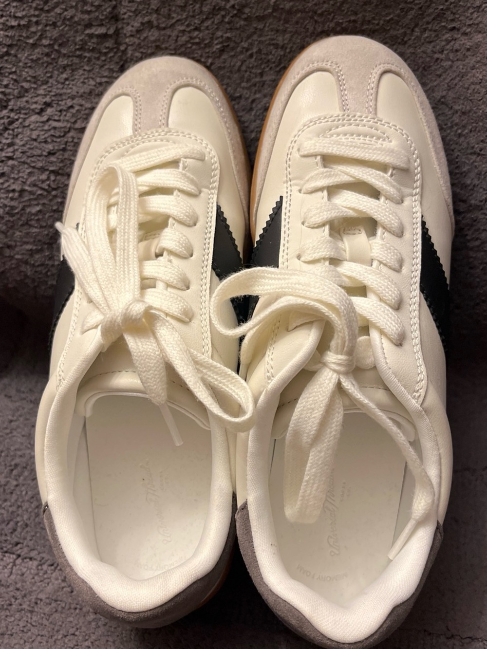 Universal Thread White Sneakers with Gray Accents